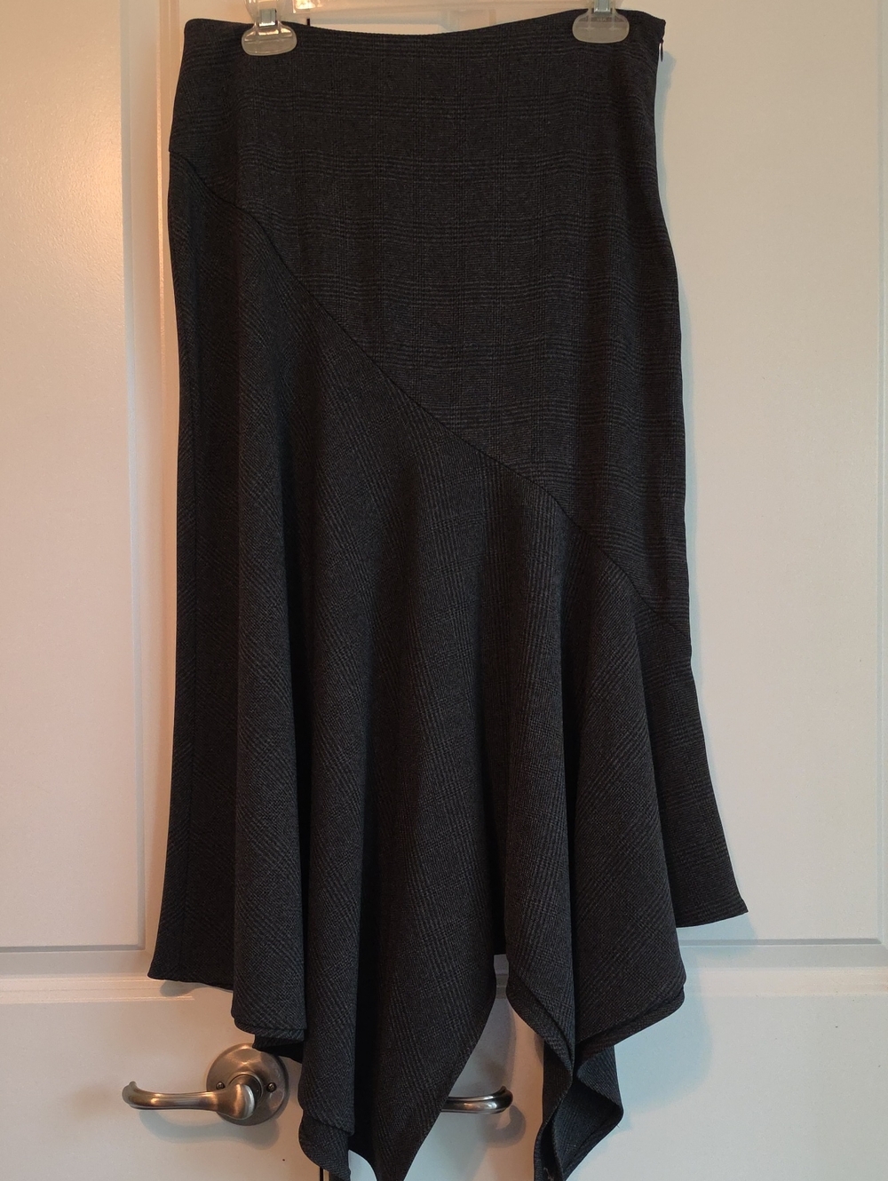 White Stag Charcoal Asymmetrical Flared Skirt